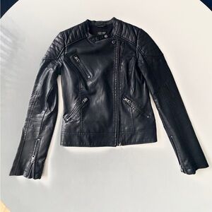 Topshop Black Leather Jacket